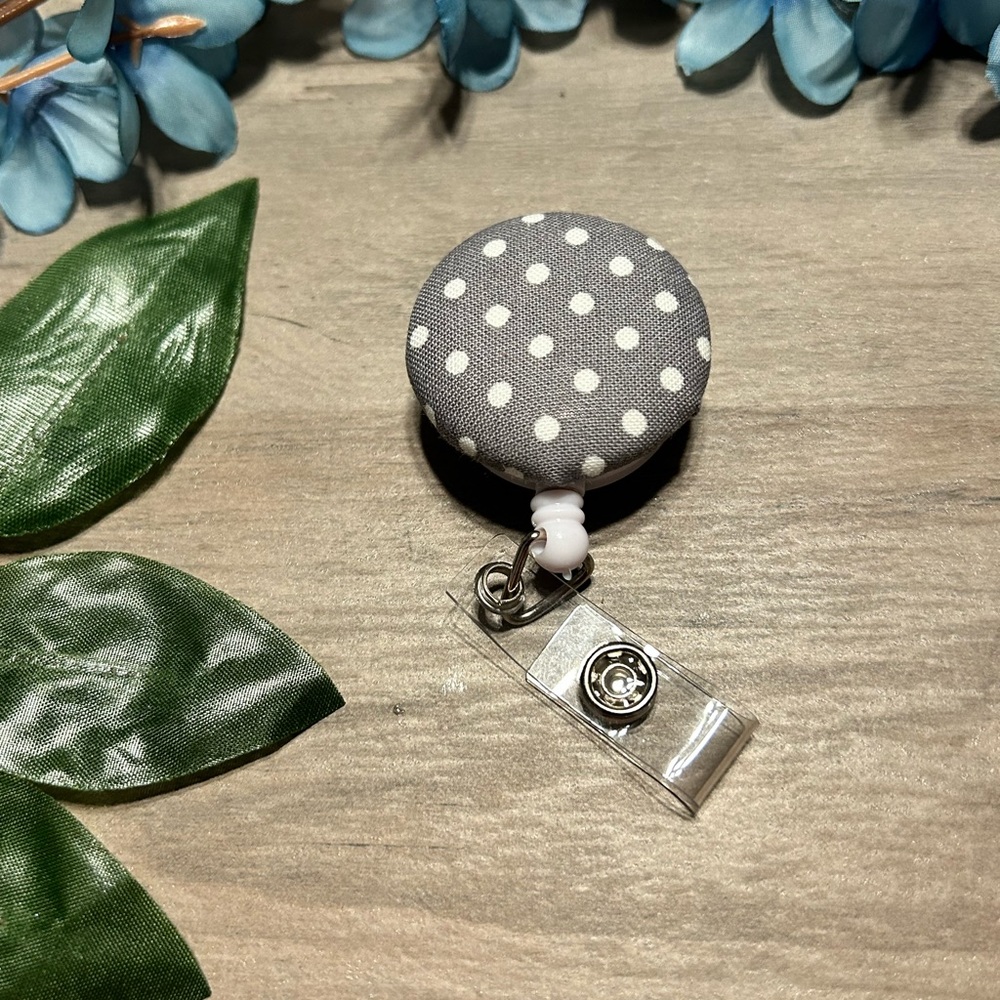 Polka Dot Badge Reel
